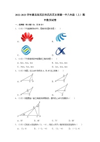 湖北省武汉市武昌区水果湖第一中学2022-2023学年上学期八年级期中数学试卷