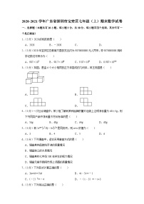 2020-2021学年广东省深圳市宝安区七年级（上）期末数学试卷