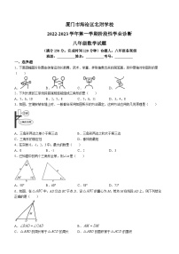 福建省厦门市海沧区北附学校2022-2023学年八年级上学期期中数学试题(无答案)