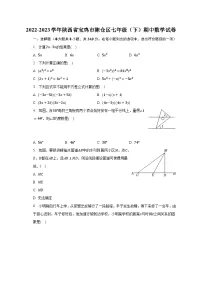 2022-2023学年陕西省宝鸡市陈仓区七年级（下）期中数学试卷（含解析）