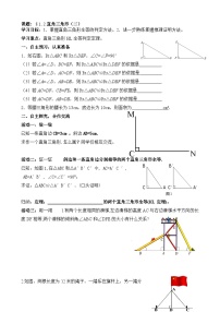 初中北师大版2 直角三角形导学案