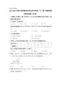 江苏省泰州市兴化市2023届九年级下学期第三次素养提升（B卷）数学试卷(含解析)