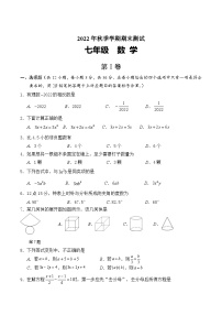 广西河池市环江县2022-2023学年七年级上学期期末测试数学试卷(含答案)