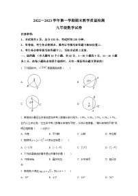 河北省唐山市迁安市2023届九年级上学期期末教学质量检测数学试卷(含解析)