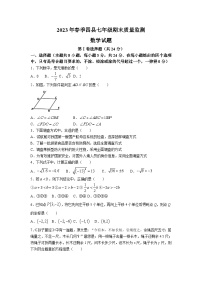 湖北省黄冈市四县2022-2023学年七年级下学期期末质量监测数学试卷