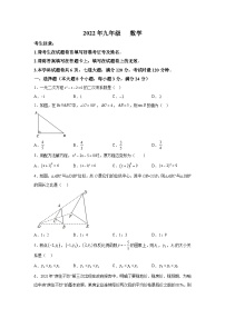 湖南省常德市汉寿县2023届九年级上学期期末考试数学试卷(含解析)