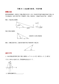 九年级上册数学第22章 二次函数专题18 二次函数与倍角、半角问题