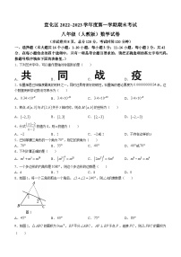 河北省张家口市宣化区2022-2023学年八年级上学期期末数学（人教版）试题