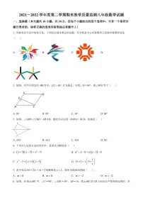 广东省深圳市南山区2021-2022学年八年级下学期期末数学试题（原卷及解析版）