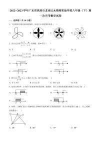 广东省深圳市龙岗区木棉湾实验学校2022-2023学年八年级下学期第一次月考数学试卷（原卷及解析版）