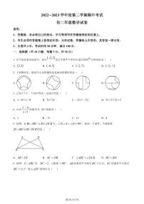 广东省深圳市深圳中学初中部2022-2023学年八年级下学期期中数学试卷（原卷及解析版）