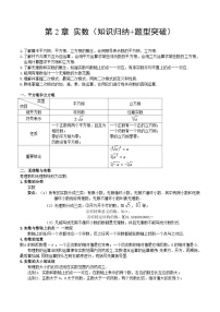 【单元知识点归纳】（北师大版））2023-2024学年八年级数学上册 第2章 实数（知识归纳+题型突破）