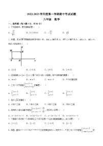 陕西省西安高新唐南中学2022-2023学年八年级上学期期中数学试题