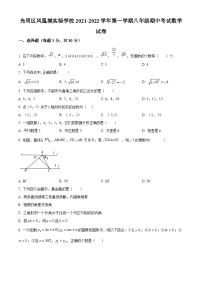 精品解析：广东省深圳市光明区凤凰城实验学校2021-2022学年八年级上学期期中考试数学试卷