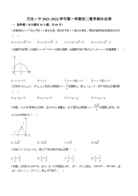 安徽省安庆市迎江区安庆市石化第一中学2021-2022学年九年级上学期期末数学试题