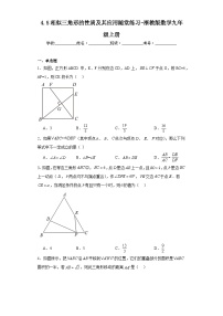 九年级上册4.3 相似三角形课时作业