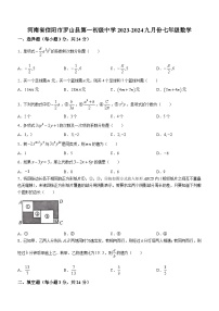 河南省信阳市罗山县罗山县第一中学2023-2024学年七年级上学期9月月考数学试题