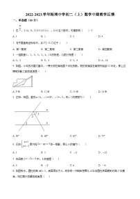 精品解析：广东省深圳市海湾中学2022-2023学年八年级上学期期中考试数学试题