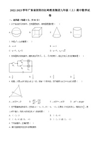 精品解析： 广东省深圳市红岭教育集团2022-2023学年九年级上学期期中数学试卷