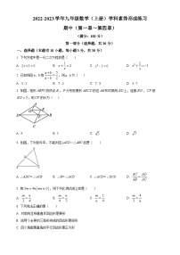 精品解析：广东省深圳市龙岗区2022-2023学年九年级上学期期中考试数学试卷