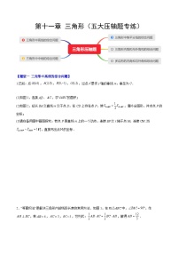 【期中单元压轴题专练】（人教版）2023-2024学年八年级数学上册单元 第十一章 三角形（测试卷）