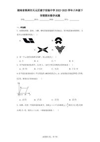 湖南省株洲市天元区建宁实验中学2022-2023学年八年级下学期期末数学试题