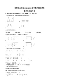 河北省邯郸市丛台区2021-2022学年七年级下学期期中数学试题