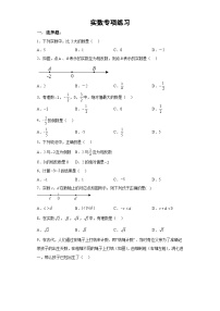 中考数学实数专项练习