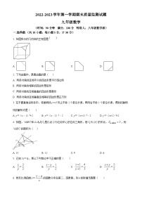 精品解析：广东省深圳市龙岗区东升学校2022-2023学年九年级上学期期末考试数学试卷