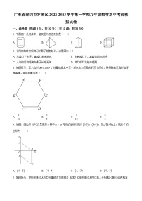 精品解析：广东省深圳市罗湖区2022-2023学年九年级上学期数学期中考前模拟试卷