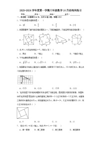山东省青岛市市北区青岛滨海学校2023—2024学年八年级上学期10月月考数学试题