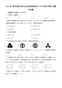 精品解析：2022年广东省深圳市蛇口育才教育集团育才三中九年级下学期一模数学试题