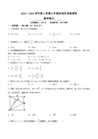 辽宁省沈阳市沈河区第七中学2023-2024学年九年级上学期10月月考数学试题(无答案)