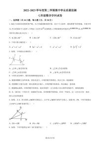 广东省深圳市南山实验教育集团麒麟中学2022-2023学年七年级下学期期中数学试卷（原卷及解析版）