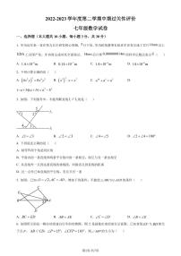 广东省深圳市深大附中集团2022-2023学年七年级下学期期中联考数学试卷（原卷及解析版）