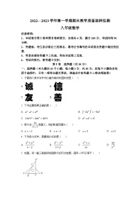 山西省大同市2022-2023学年八年级上学期期末教学质量抽样监测数学试卷(解析版)