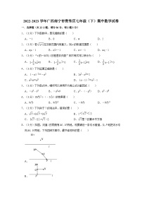 广西南宁市青秀区2022—2023学年下学期七年级期中数学试卷