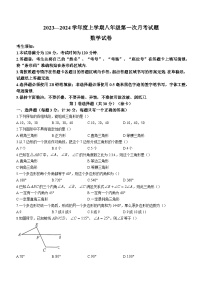 黑龙江省哈尔滨市巴彦县华山乡第一中学2023-2024学年八年级上学期9月月考数学试题