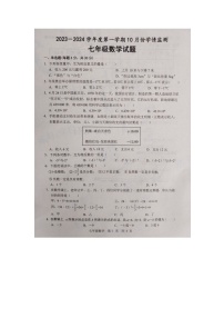 山东省济宁市金乡县2023-2024学年上学期七年级数学10月月考试题