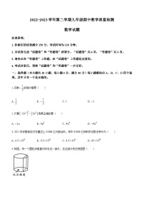 安徽省芜湖市部分学校2022-2023学年九年级下学期期中数学试题