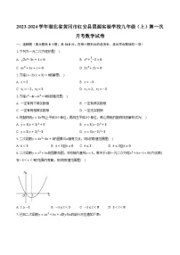 2023-2024学年湖北省黄冈市红安县思源实验学校九年级（上）第一次月考数学试卷（含解析）