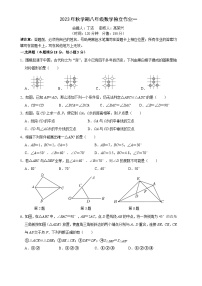 江苏省泰州市姜堰区实验初级中学2023-2024学年上学期第一次学情调查八年级数学试卷（月考）