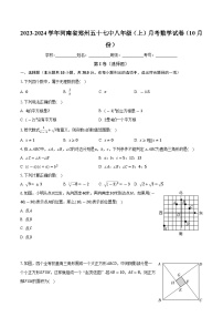 河南省郑州市二七区郑州市第五十七中学2023-2024学年八年级上学期月考数学试卷（10月份）