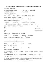 2022-2023学年江苏省盐城市亭湖区八年级（下）期末数学试卷（含答案解析）