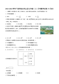 2023-2024学年广西河池市凤山县七年级（上）月考数学试卷（9月份）（含解析）