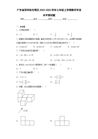 广东省深圳市光明区2022-2023学年七年级上学期数学学业水平测试题(含答案)