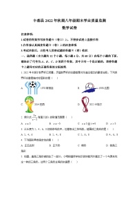 重庆市丰都县2022-2023学年八年级上学期期末学业质量监测数学试卷(含解析)