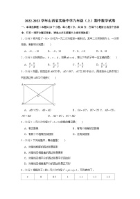 2022-2023学年山西省实验中学九年级（上）期中数学试卷及答案