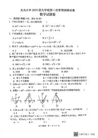 安徽省芜湖市无为市第三中学2023-2024学年九年级上学期10月月考数学试题