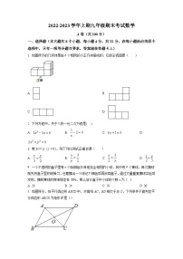 四川省成都市天府新区2022-2023学年九年级上学期期末考试（一模）数学试题（原卷版)